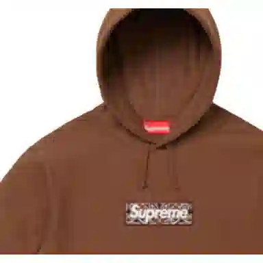 Supreme Bandana Box Logo Hooded Sweatshirt Brown
