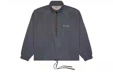 Fear of God Essentials FW20 Reflective Half Zip Track Pullover Black