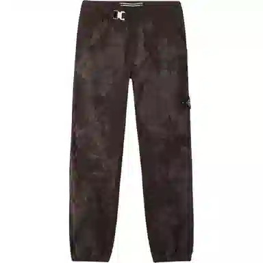 Stone Island SS25 Supima Camo Badge Joggers Military Green