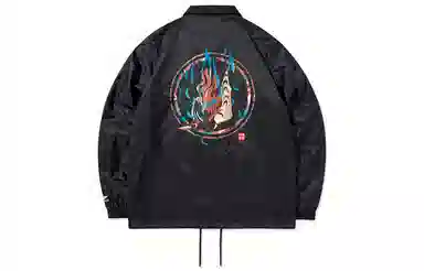 中国李宁 巴黎时装周 男子运动风衣 男款  黑色