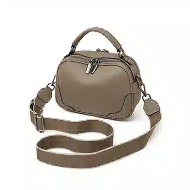 老人头 法式时尚百搭小众 牛皮拼合成革 手提包 女款 多色