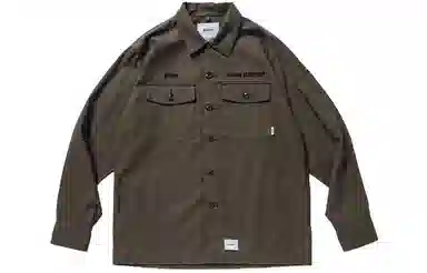 WTAPS SS21 BUDS LS COTTON. TWILL