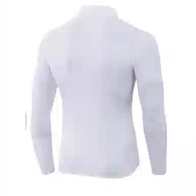 浪莎 高弹紧身运动跑步训练长袖保暖立领健身衣 男款