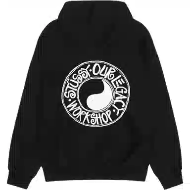 Stussy x OUR LEGACY FW24 WORK SHOP BUANA HOODIE PIGMENT DYED logo