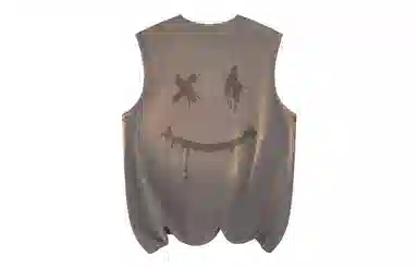 LA'T.WEEKEND Devil Smile Sleeveless Vest