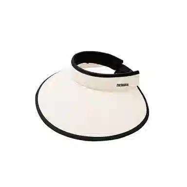 稻草人 夏季大帽檐遮阳空顶帽防紫外线 显脸小简约百搭 冰丝 防晒帽 女款