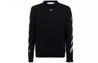 OFF-WHITE SS21 Logo Crewneck Sweater Black