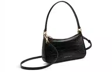 Charles & Keith Cream Croco