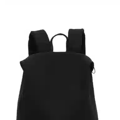 泰克森 轻便通勤简约时尚百搭旅行 人造革 双肩包 男女同款情侣款 黑色/杏色