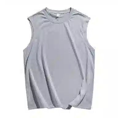 【dme】 日系简约纯棉基础款百搭亲肤柔软透气宽松学生党圆领无袖背心 男女同款