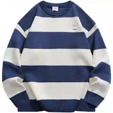 Doraemon Striped Knit Sweater