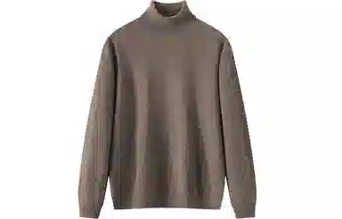 恒源祥 纯色高领套头长袖羊绒衫 男款