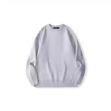 我是大卫 文艺风简约基础款纯色宽松慵懒感休闲针织衫 男女同款