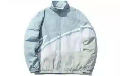 LiNing Sports Fashion Series Colorblock Logo Jacket Blue Grey