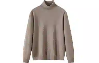 恒源祥 纯色高领套头长袖羊绒衫 男款