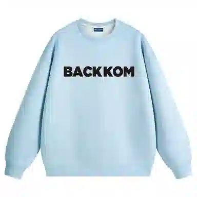 大卫贝肯 字母纯色基础款休闲宽松套头重磅圆领长袖卫衣 男女同款