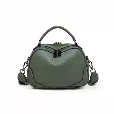 老人头 法式时尚百搭小众 牛皮拼合成革 手提包 女款 多色