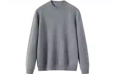 恒源祥 纯色半高领针织羊绒衫 男款