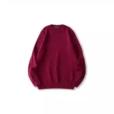 我是大卫 经典糖果色纯色基础款潮流宽松休闲针织衫 男女同款