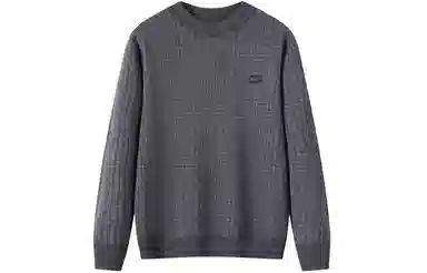 恒源祥 厚款保暖半高领针织毛衣 男款