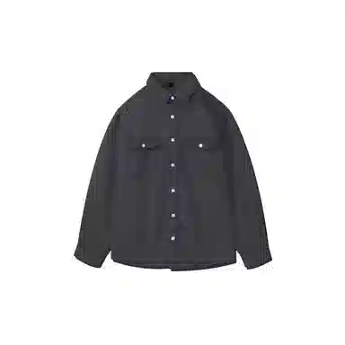 我是大卫 韩系休闲时尚高级感痞帅宽松牛仔长袖衬衫 男女同款