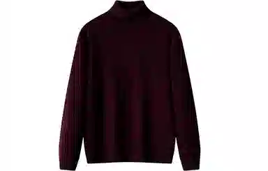 恒源祥 纯色保暖高领针织毛衣 男款