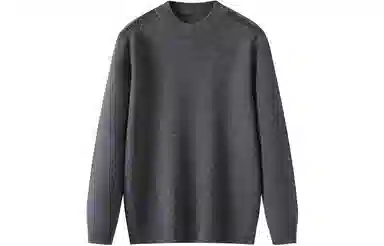 恒源祥 纯色半高领套头保暖针织毛衣 男款