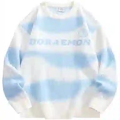 Doraemon Retro Jacquard Logo Sweater