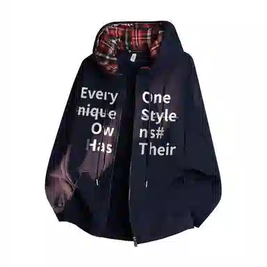 ROBINHOOD Plaid Hoodie