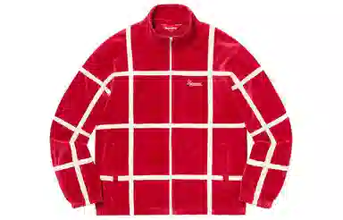 Supreme Grid Taping Velour Jacket