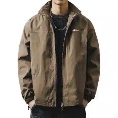 贵色 美式户外城市机能风休闲工装潮牌宽松纯色夹克外套 男女同款