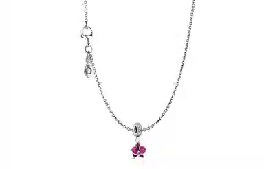 Pandora Orchid Silver Charm