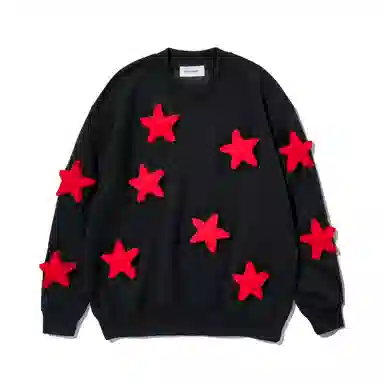 SQQZ Project 3D Star Crewneck Sweatshirt