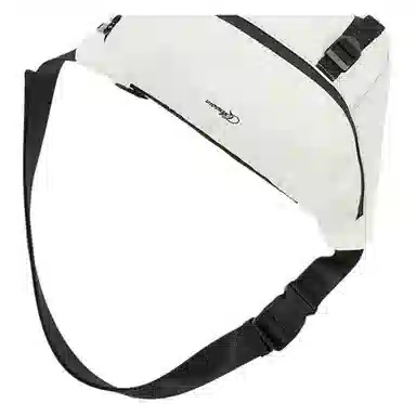 三福 反光条立体 织物 胸包 中号 女款 大红/象牙白/黑色