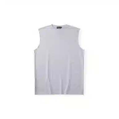 我是大卫 休闲简约纯色宽松打底外穿百搭无袖背心 男款