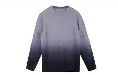 才子 圆领简约休闲渐变毛衣 男款