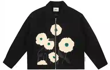 EMPTY REFERENCE Floral Print Jacket Black