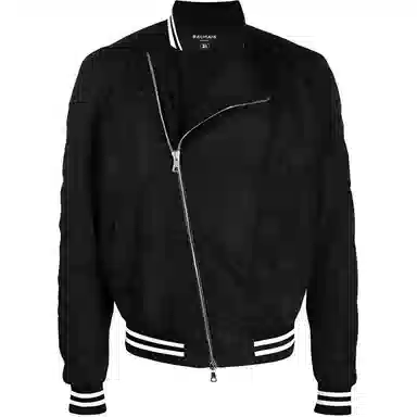Balmain FW21 Logo Bomber Jacket Black