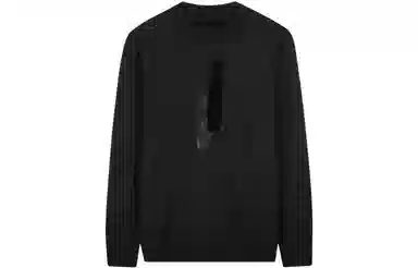 才子 打底内搭保暖圆领套头毛衣 男款 黑色