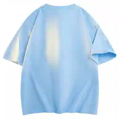 大卫贝肯 纯色宽松适中圆领短袖打底衣 男女同款