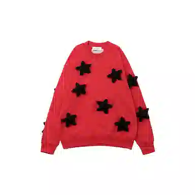 SQQZ Project 3D Star Crewneck Sweatshirt