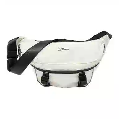 三福 反光条立体 织物 胸包 中号 女款 大红/象牙白/黑色