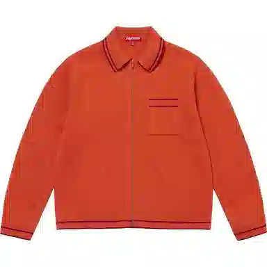 Supreme Zip Up Polo Sweater