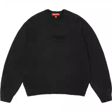 Supreme Flocked Logo Sweater