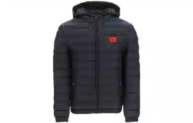Hugo Boss Logo Hoodie Jacket Black