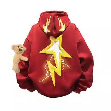 PISYPOX Star Print Hoodie