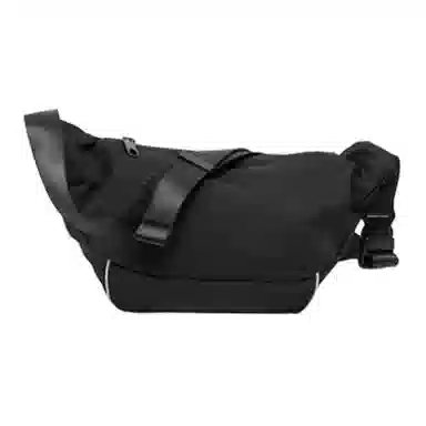 三福 反光条立体 织物 胸包 中号 女款 大红/象牙白/黑色