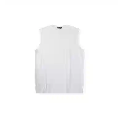 我是大卫 休闲简约纯色宽松打底外穿百搭无袖背心 男款