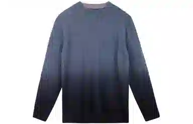 才子 圆领简约休闲渐变毛衣 男款