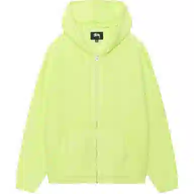 Stussy SS25 HOODED ZIP SWEATER logo